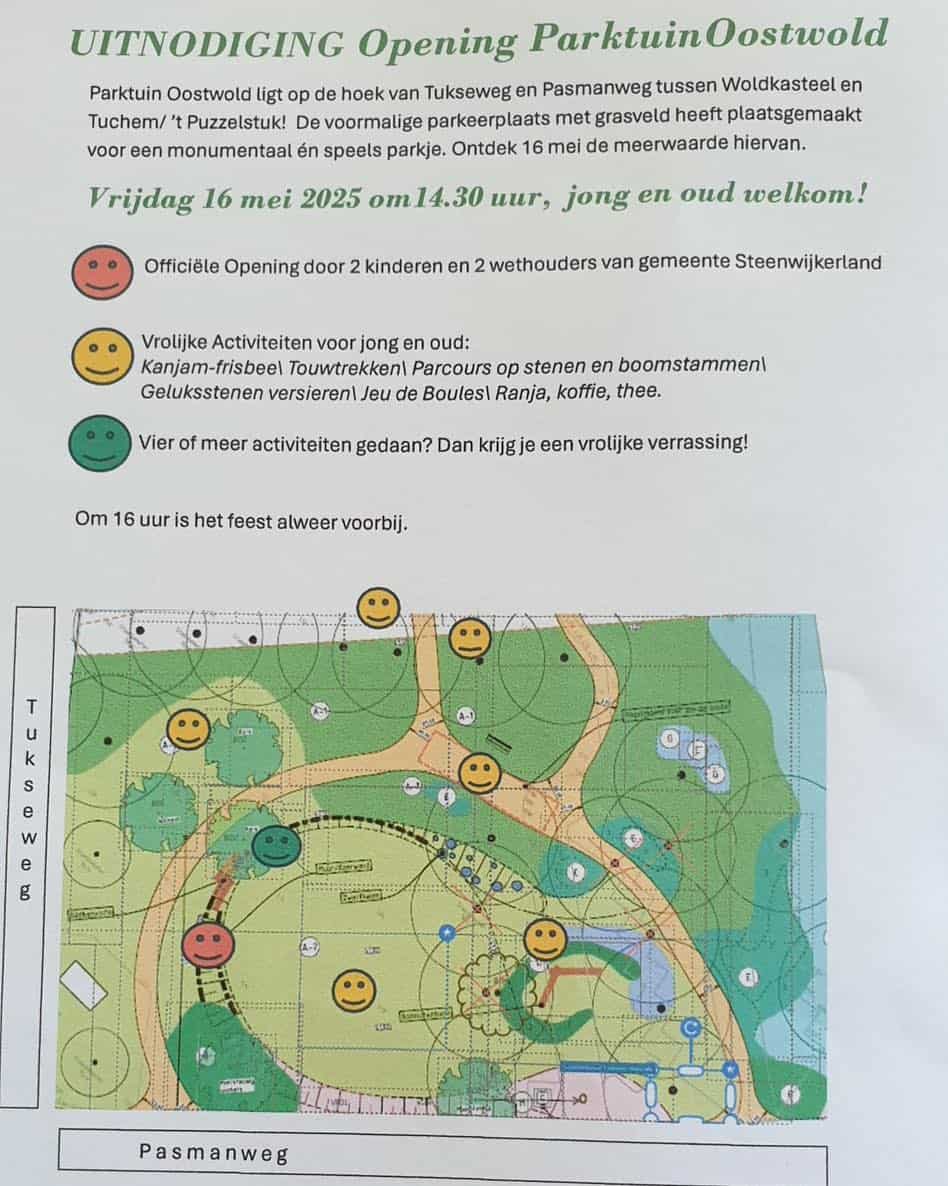 Opening parktuin oostwold
